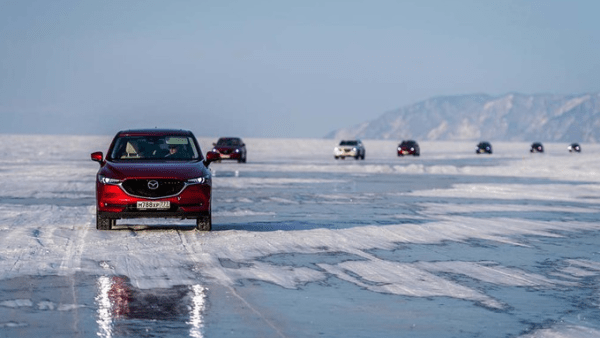 Mazda on ice